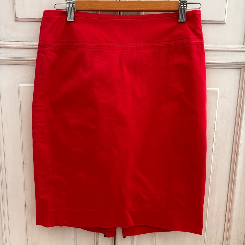 Coral Colored The Limited pencil skirt